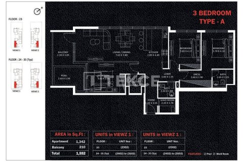 Appartement à Jumeirah Lake Towers, Dubai, 1 chambre, 74 m², № 89142 - photo 20