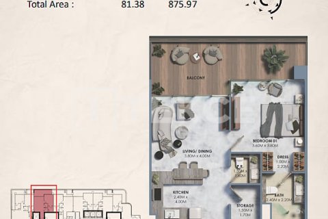 Apartment in Dubai Land, Dubai 1 bedroom, 98 sq.m. № 115443 - photo 17