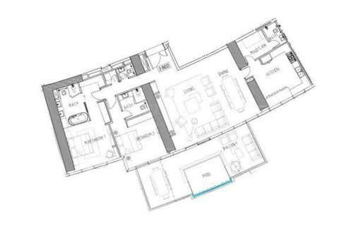 Apartment in Al Sufouh 2, Al Sufouh, Dubai 2 bedrooms, 219.25108000 sq.m. № 64004 - photo 1