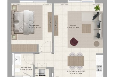 Apartment in Dubai Hills Estate, Dubai 1 bedroom, 69.3 sq.m. № 4185 - photo 2