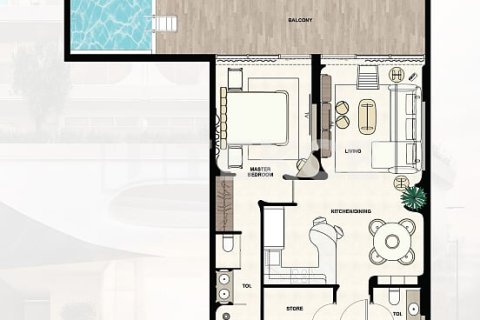 Купить квартиру в Дубае: 3 спальни, 156м², № 104647 - фото 4