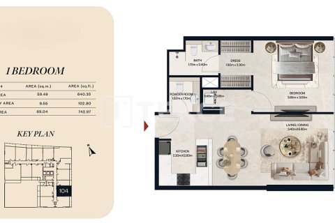 Apartment in Jumeirah Village Circle, Dubai 2 bedrooms, 100 sq.m. № 104648 - photo 16