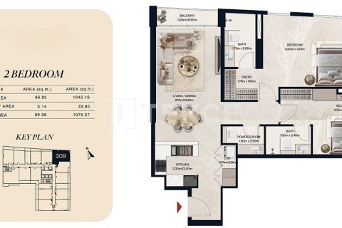 Apartment in Jumeirah Village Circle, Dubai 2 bedrooms, 100 sq.m. № 104648 - photo 17