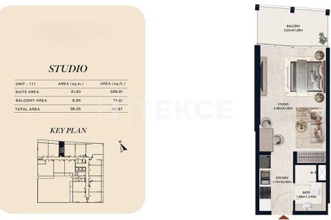 Apartment in Jumeirah Village Circle, Dubai 2 bedrooms, 100 sq.m. № 104648 - photo 19