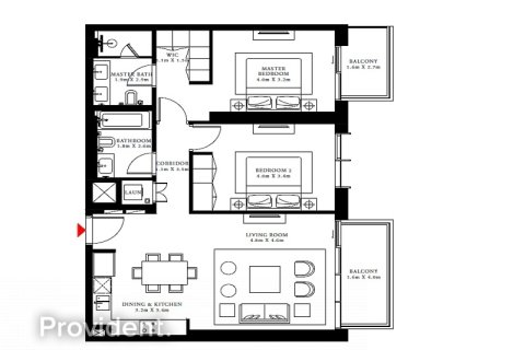 Apartment in Dubai Harbour, Dubai 2 bedrooms, 109.3 sq.m. № 1346 - photo 12
