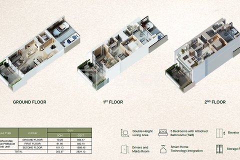 Maison de ville à Dubai, 5 chambres, 263 m², № 111386 - photo 30