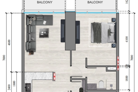Appartement à Dubai, 1 chambre, 62 m², № 23521 - photo 2