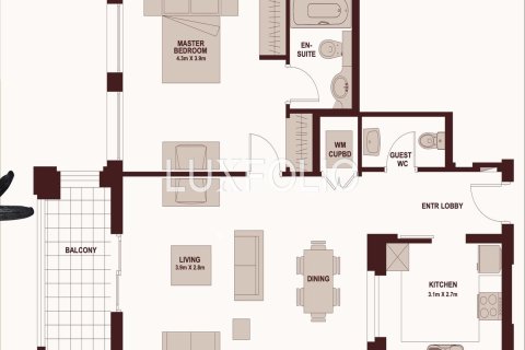 Apartamento en Old Town, Dubai, 1 dormitorio, 85 m², № 45570 - foto 8