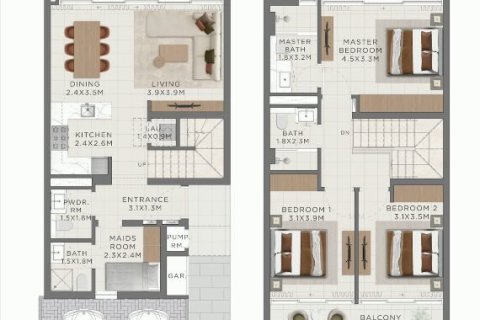 Townhouse in Dubai 3 bedrooms, 201 sq.m. № 103393 - photo 9