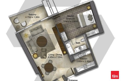 Снять в аренду апартаменты в отеле в Даунтаун Дубай (Даунтаун Бурдж Дубай), Дубай: 1 спальня, 84.1м², № 23956 - фото 11