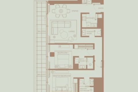 Apartment in EDEN HOUSE THE PARK in Al Wasl, Dubai 1 bedroom, 84 sq.m. № 103914 - photo 4