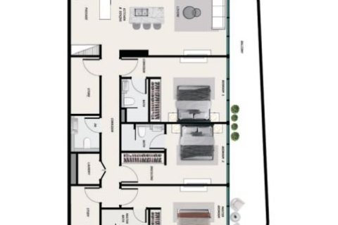 Apartment in Ocean Pearl in Dubai 1 bedroom № 103921 - photo 2