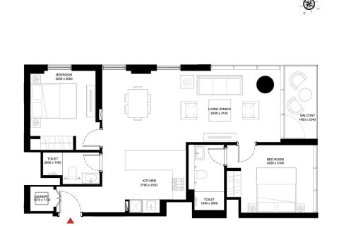 Apartment in Dubai 2 bedrooms, 89.1 sq.m. № 48854 - photo 3
