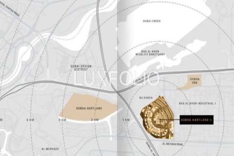 Apartamento en Sobha Hartland, Mohammed Bin Rashid City, Dubai, 1 dormitorio, 79 m², № 45968 - foto 11