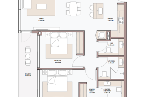 Apartamento en Dubai, 1 dormitorio, 69 m², № 92589 - foto 8