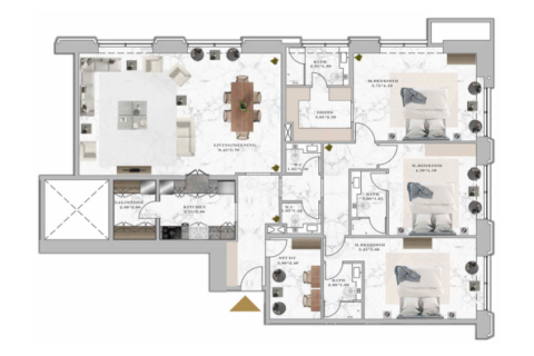 Duplex in Dubai Marina, Dubai 1 bedroom, 81 sq.m. № 92587 - photo 9