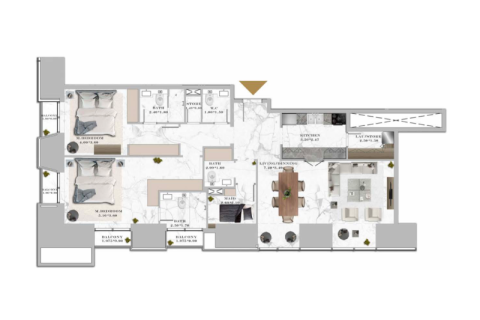 Duplex in Dubai Marina, Dubai 1 bedroom, 81 sq.m. № 92587 - photo 8