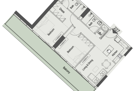Apartment in Motor City, Dubai studio, 39 sq.m. № 103567 - photo 3