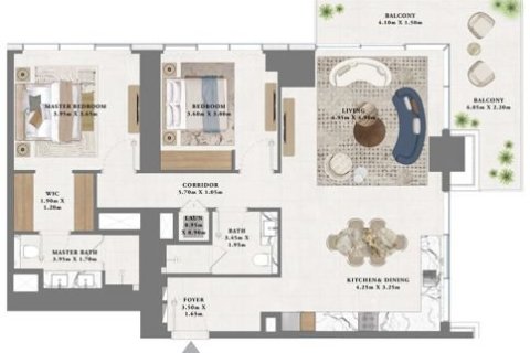 Apartment in Dubai Creek Harbour, Dubai Creek Harbour (The Lagoons), Dubai 1 bedroom, 70 sq.m. № 103555 - photo 4