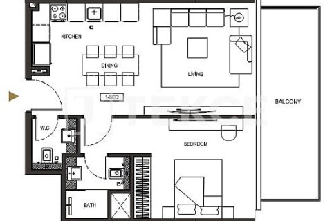 Apartment in Jumeirah Village Circle, Dubai 1 bedroom, 71 sq.m. № 39010 - photo 12