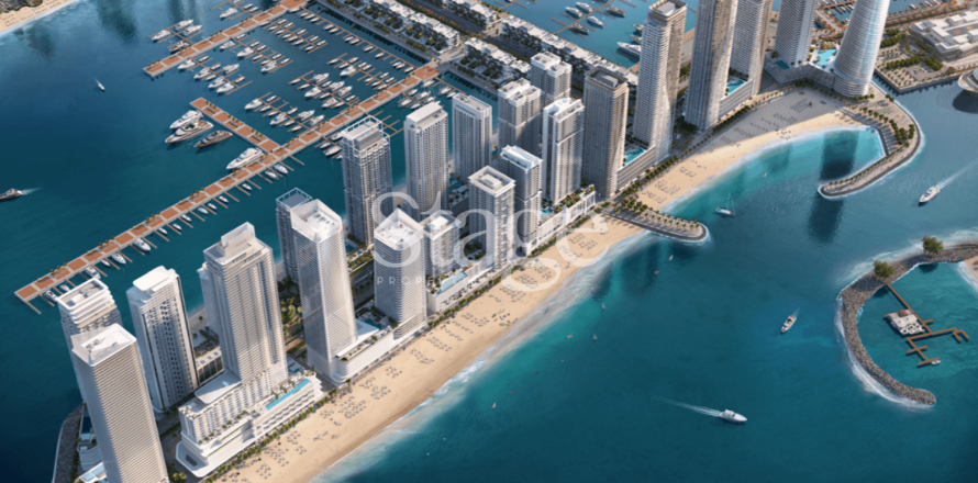 Квартира в EMAAR Beachfront, Dubai Harbour, Дубай, 2 спальни, 106м², № 55406
