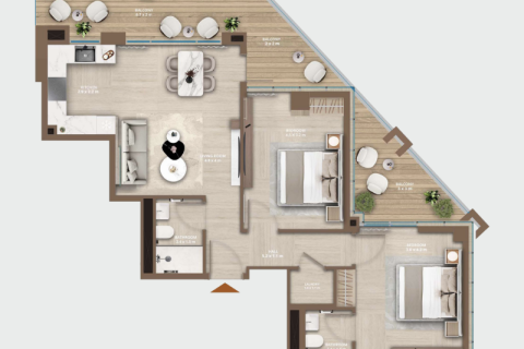 Appartement à Al Jaddaf, Dubai, 1 chambre, 63 m², № 92600 - photo 5