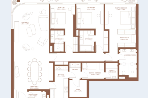 Apartment in Dubai Harbour, Dubai 1 bedroom, 765 sq.m. № 92596 - photo 7