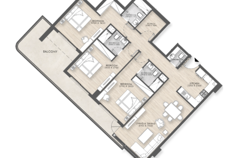 Apartment in Dubai 1 bedroom, 67 sq.m. № 92601 - photo 6