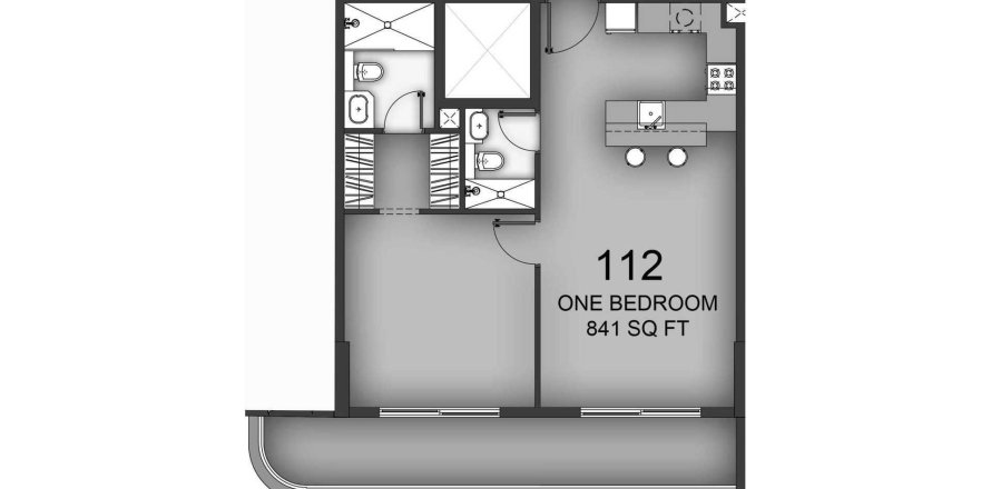 Apartment in Aizel Tower in International City, Dubai 1 bedroom, 78.13 sq.m. № 40109