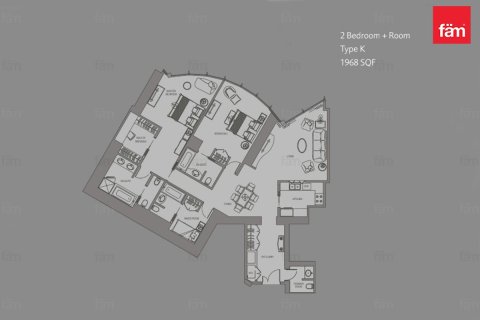 شقة في وسط مدينة دبي, دبي 2 غرف نوم, 182.8 م² رقم 97511 - صورة 5