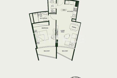 Apartamento en Arjan, Dubai, 1 dormitorio, 70 m², № 78537 - foto 20