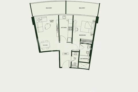 Apartamento en Arjan, Dubai, 2 dormitorios, 110 m², № 78538 - foto 21