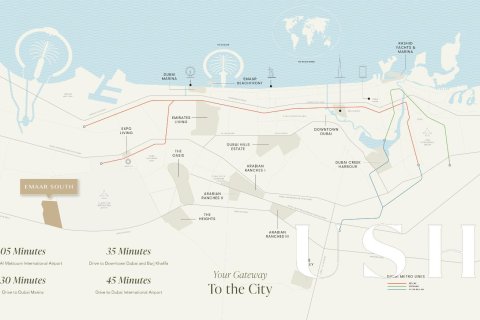 شقة في EMAAR South, Dubai South (Dubai World Central), دبي 3 غرف نوم, 146 م² رقم 39444 - صورة 10