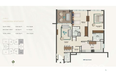 Appartement à Dubai South (Dubai World Central), Dubai, 2 chambres, 133.13 m², № 120266 - photo 29