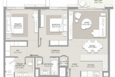 Appartement à Al Wasl, Dubai, 3 chambres, 291 m², № 77354 - photo 21