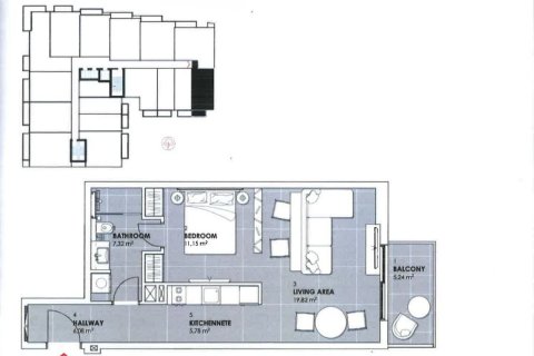 Купить квартиру в Дубае: 55.2м², № 24798 - фото 2