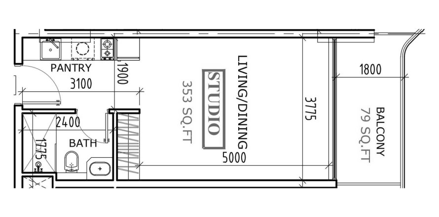 Apartamento en Coventry Gardens 2 en Dubai Land, estudio, 40.13 m², № 31471