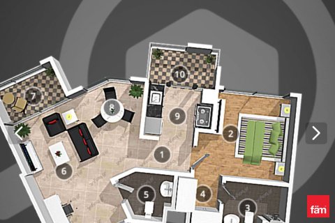 Купить квартиру в Al Jaddaf, Дубай: 1 спальня, 63.3м², № 100291 - фото 28