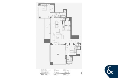Купить квартиру в Marina Promenade, Дубай Марина, Дубай: 2 спальни, 176м², № 75453 - фото 28