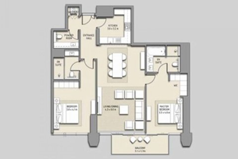Apartment in Downtown Dubai (Downtown Burj Dubai), Dubai 2 bedrooms, 131 sq.m. № 105852 - photo 6