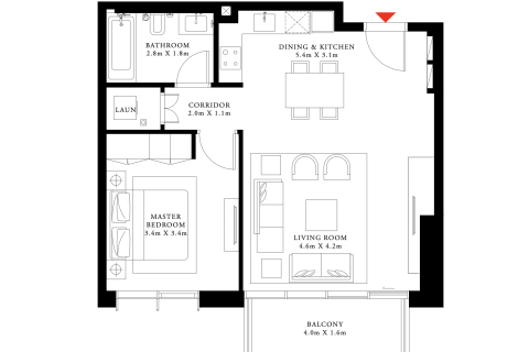 Appartement à BEACH ISLE à Dubai, 1 chambre, 83 m², № 30970 - photo 8