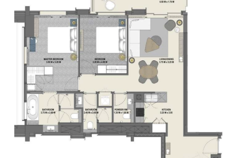 Appartement à Vida Residence Downtown, Dubai, 106 m², № 30968 - photo 1