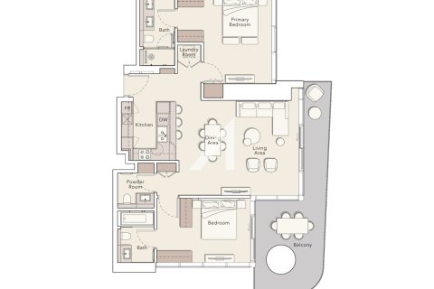 Apartment in Dubai 2 bedrooms, 138.6 sq.m. № 47590 - photo 25