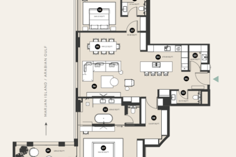 Apartment in Business Bay, Dubai 2 bedrooms, 175 sq.m. № 103912 - photo 7