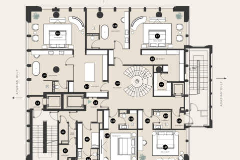 Apartment in Business Bay, Dubai 2 bedrooms, 175 sq.m. № 103912 - photo 5