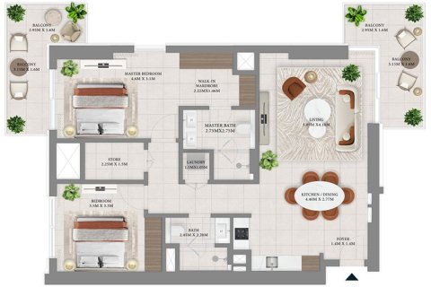 Appartement à Vida Residences Hillside à Dubai, 1 chambre, 77 m², № 103905 - photo 7
