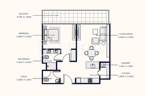 Apartment in Meydan, Dubai 2 bedrooms, 93 sq.m. № 38529 - photo 24