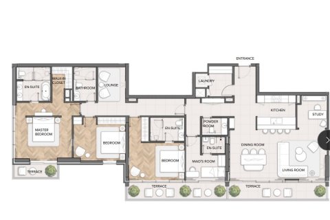 Купить квартиру в Дубай Марине, Дубай: 3 спальни, 232.1м², № 89263 - фото 10