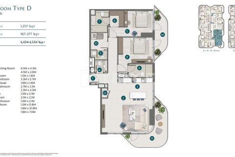 Купить квартиру в Дубае: 3 спальни, 185м², № 69096 - фото 21