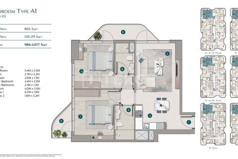 Купить квартиру в Дубае: 3 спальни, 185м², № 69096 - фото 29